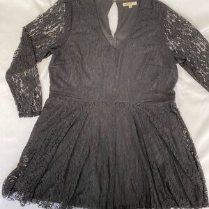 Whimsy Goth Black Lace Dress Size 2X